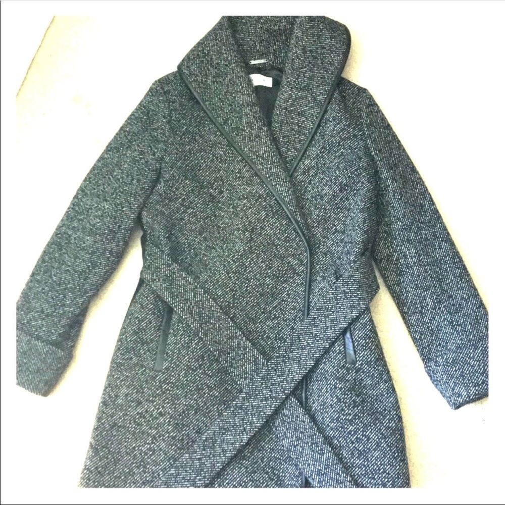 Trina Turk black pea coat